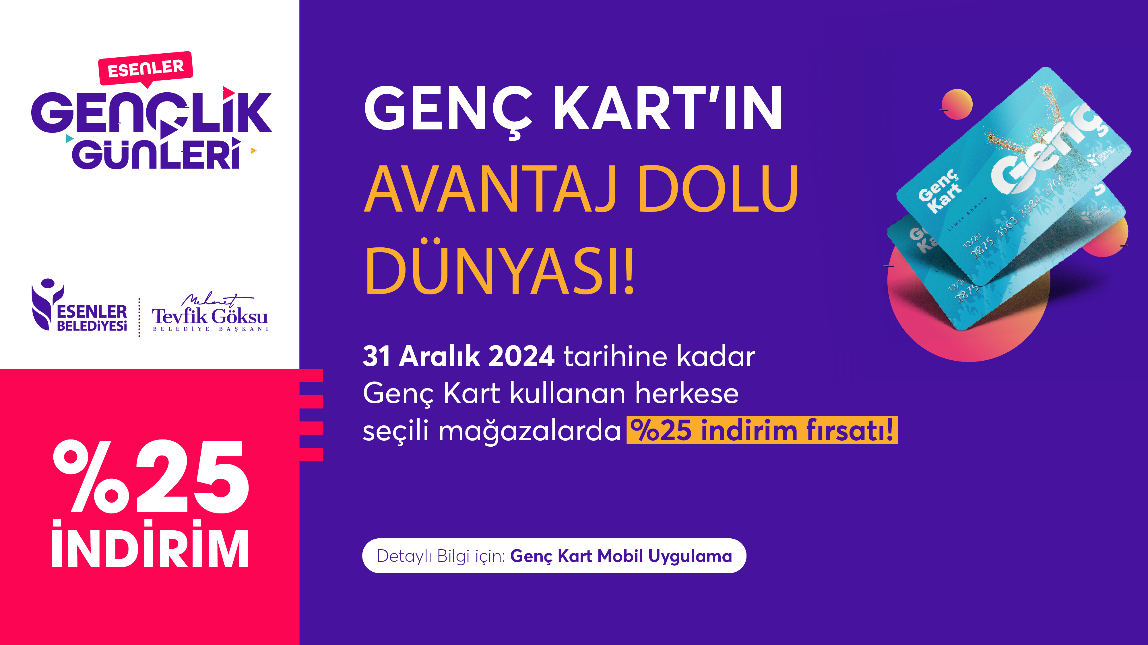 Esenler’de Genç Kart Kullanıcılarını Özel İndirimler Bekliyor.