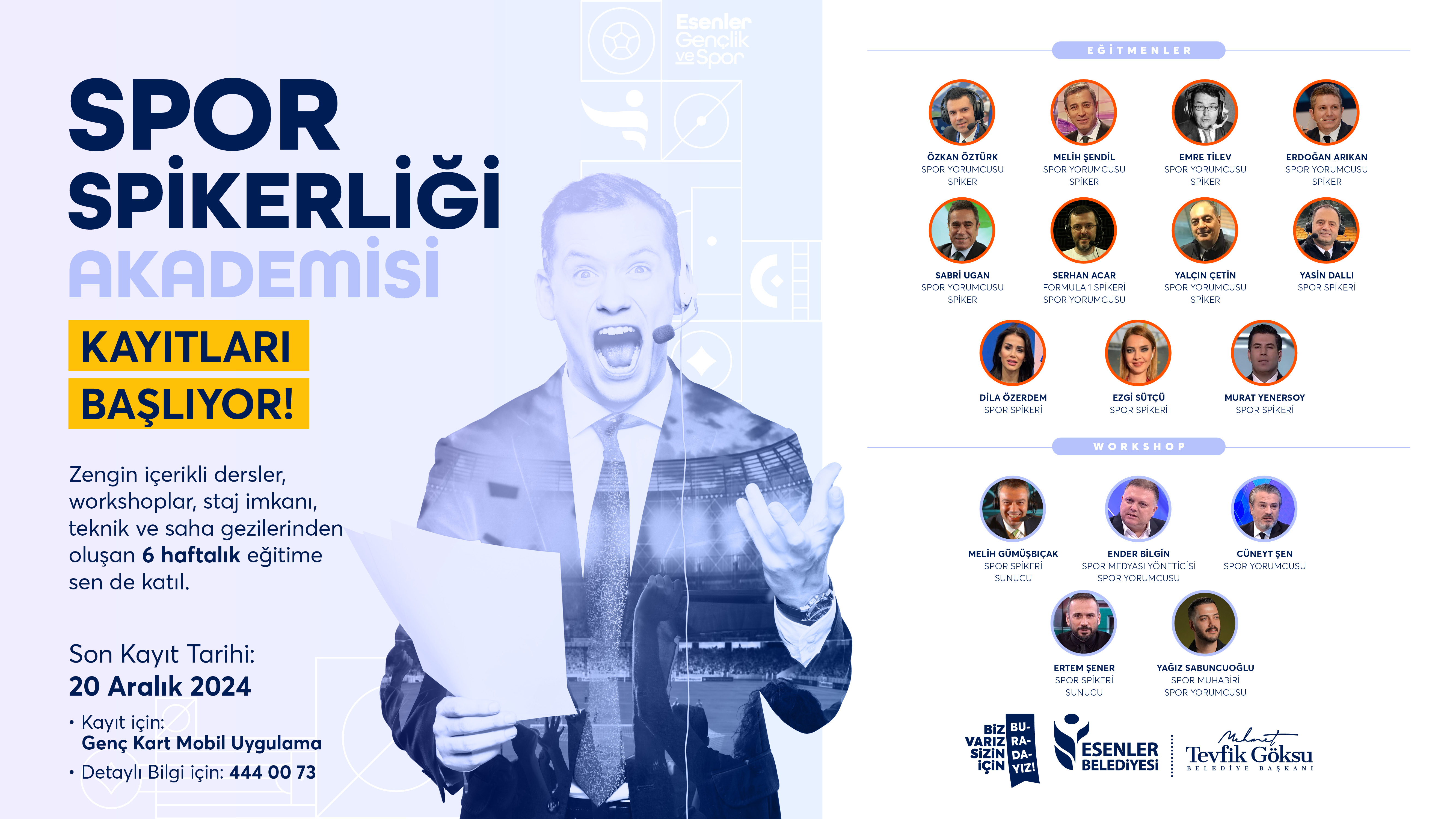 Spor Spikerliği Akademisi Kayıtlar Başlıyor!