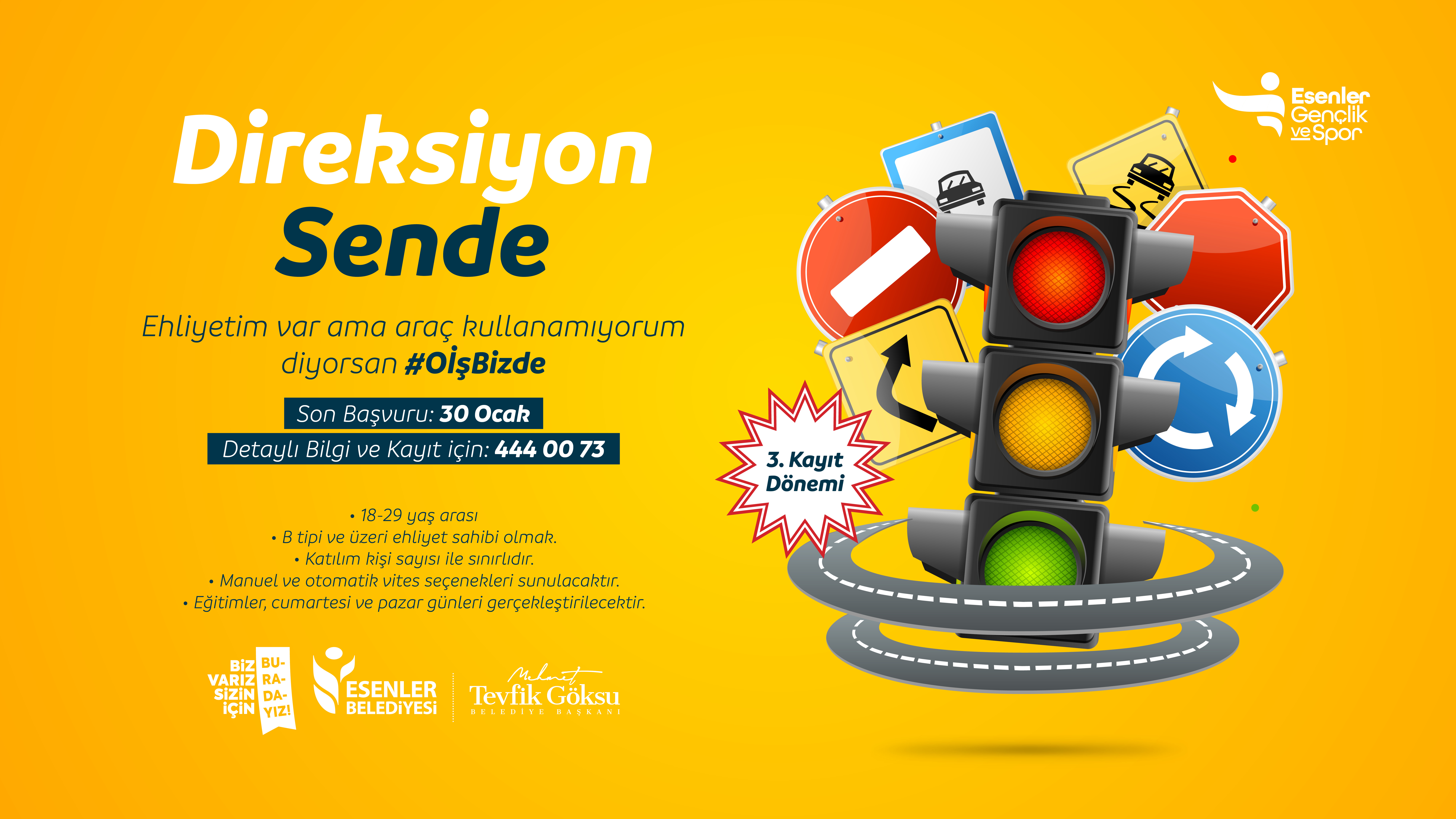 Direksiyon Sende 3 Dönem