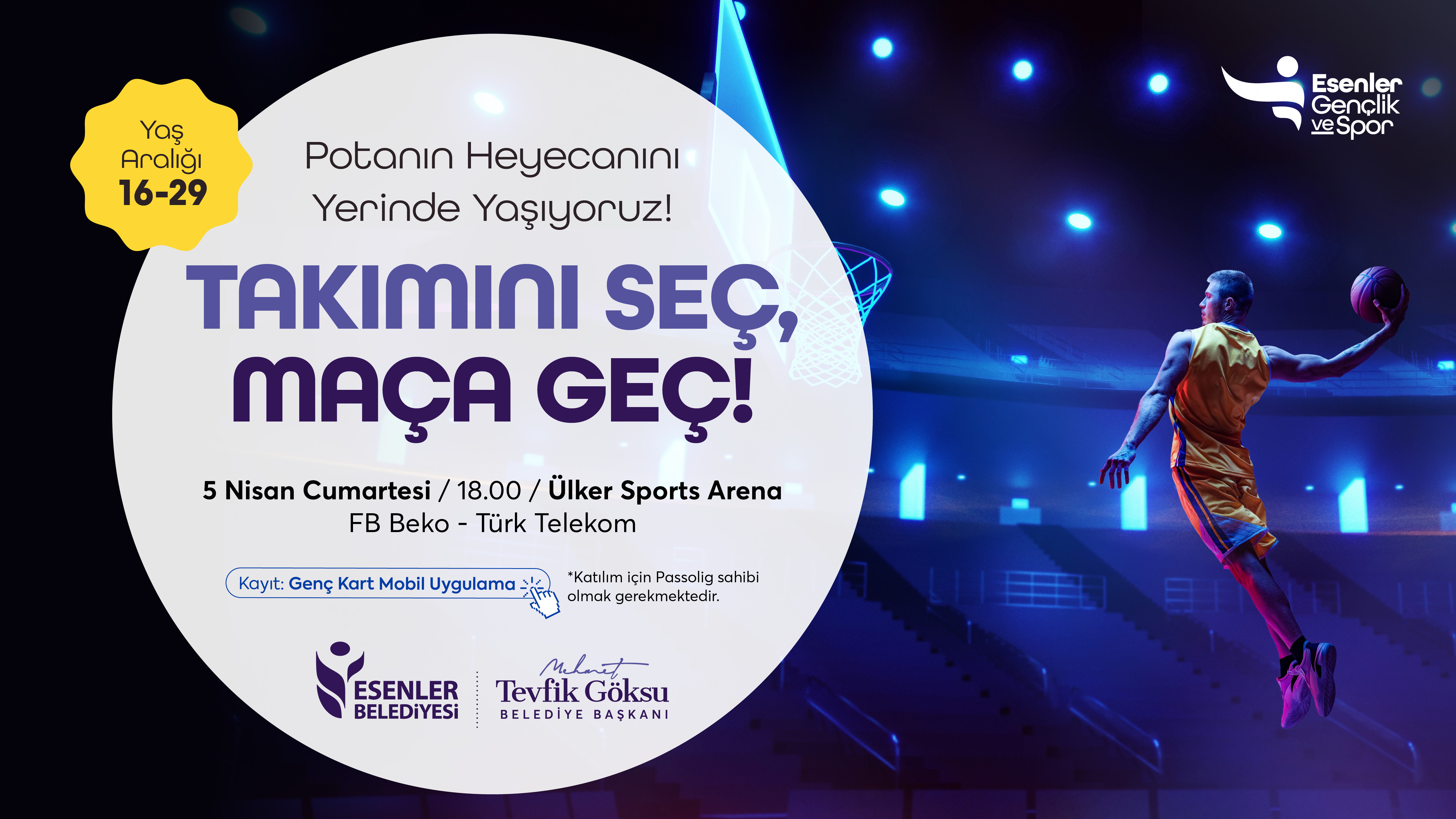 TAKIMINI SEÇ, MAÇA GEÇ! FB BEKO vs TURK TELEKOM