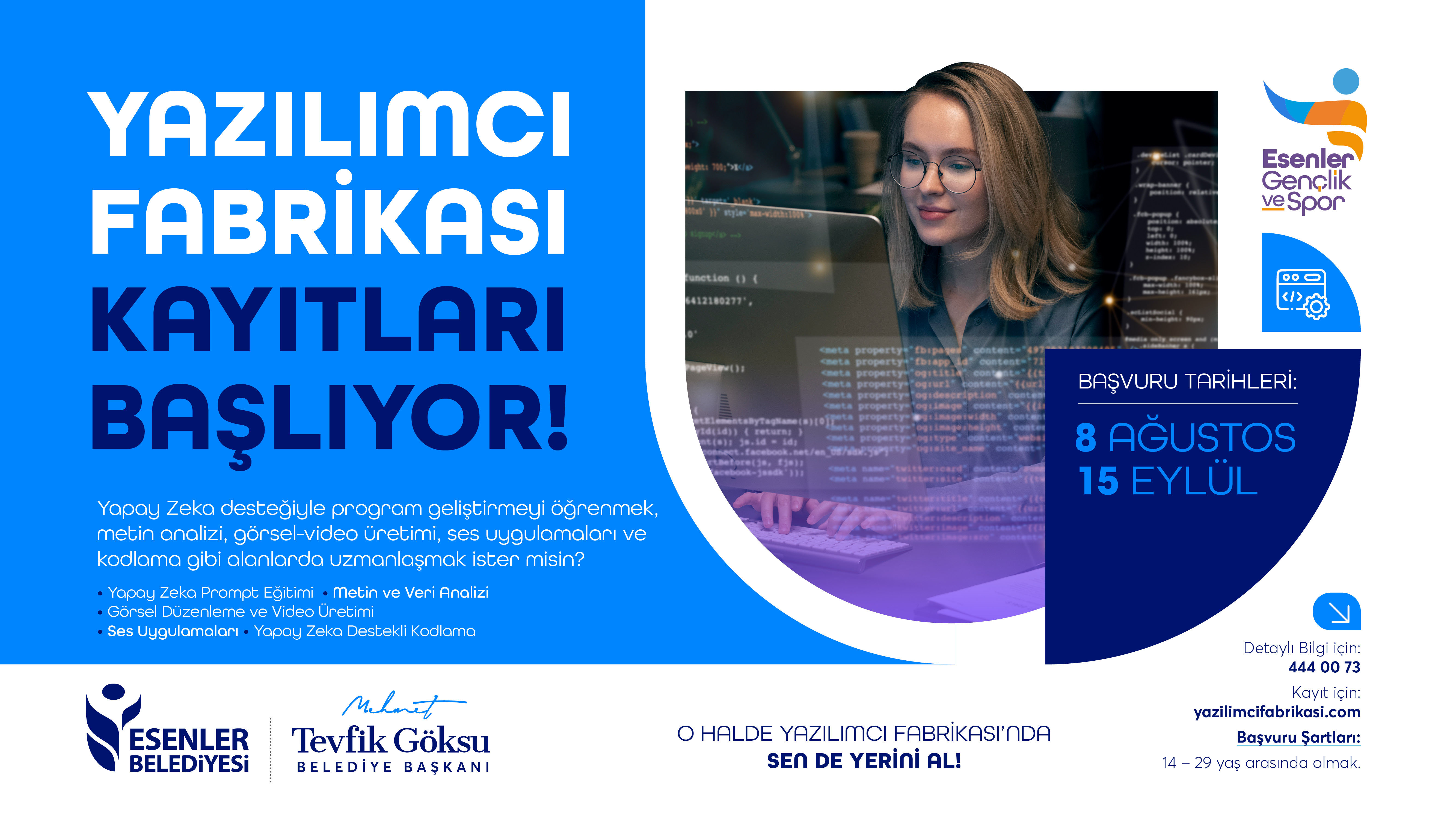 Yazılımcı Fabrikası Kayıtları Başlıyor....