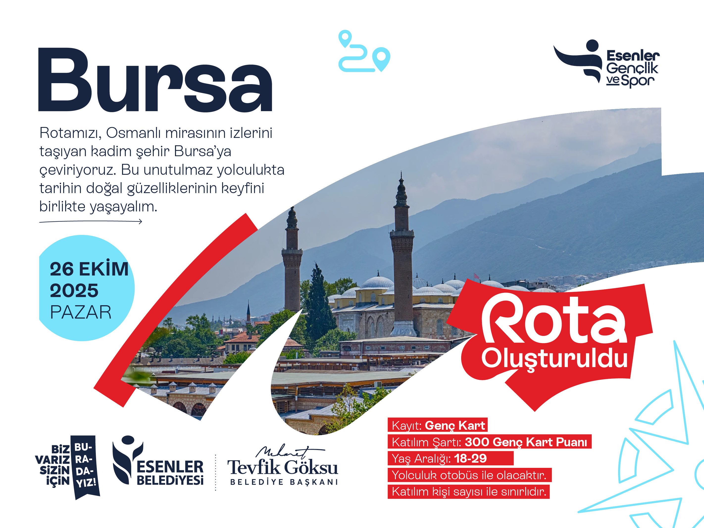 Rota Oluşturuldu! Bursa