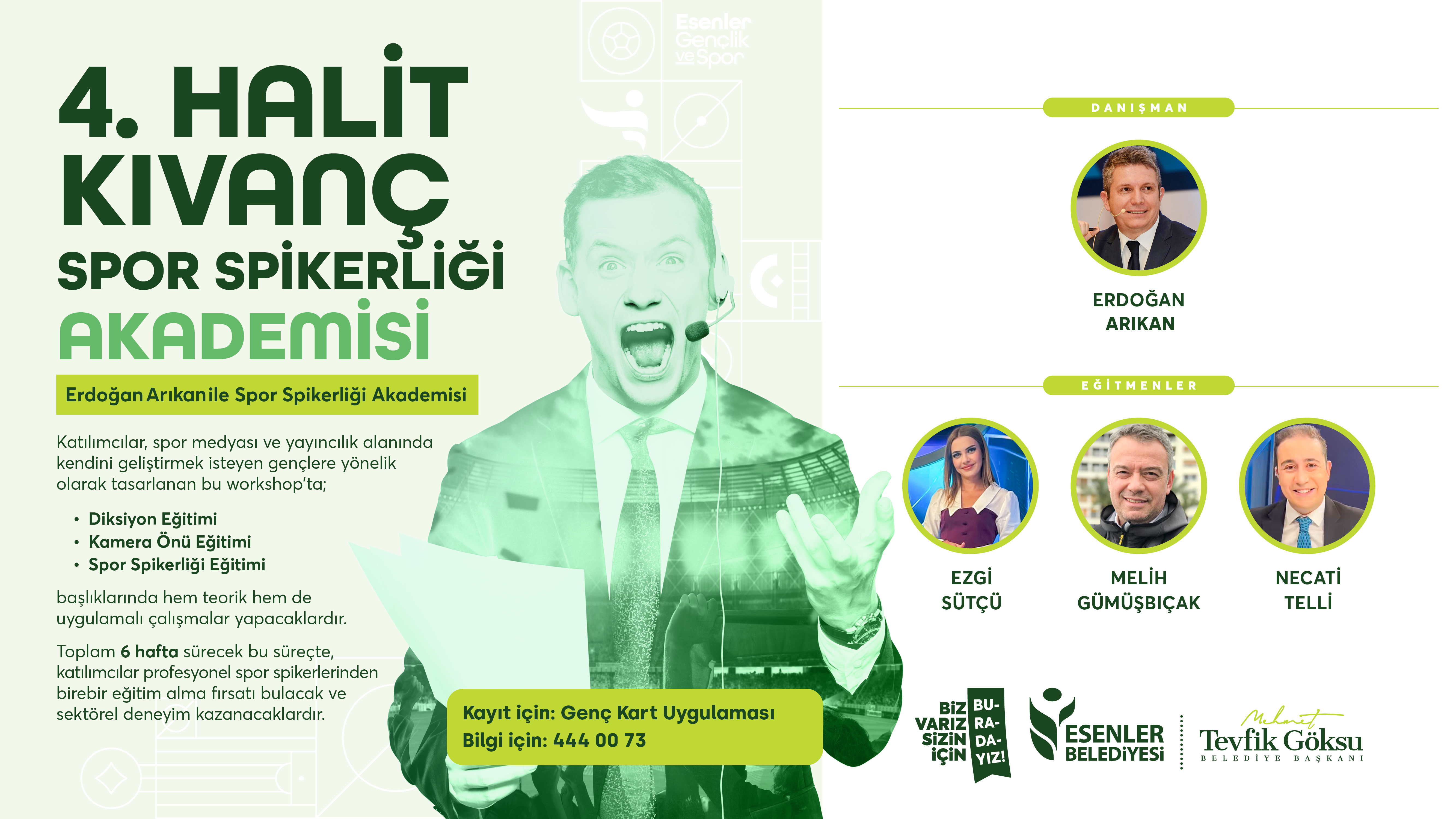 4. Halit Kıvanç Spor Spikerliği Akademisi Yeni Döneme Başlıyor!