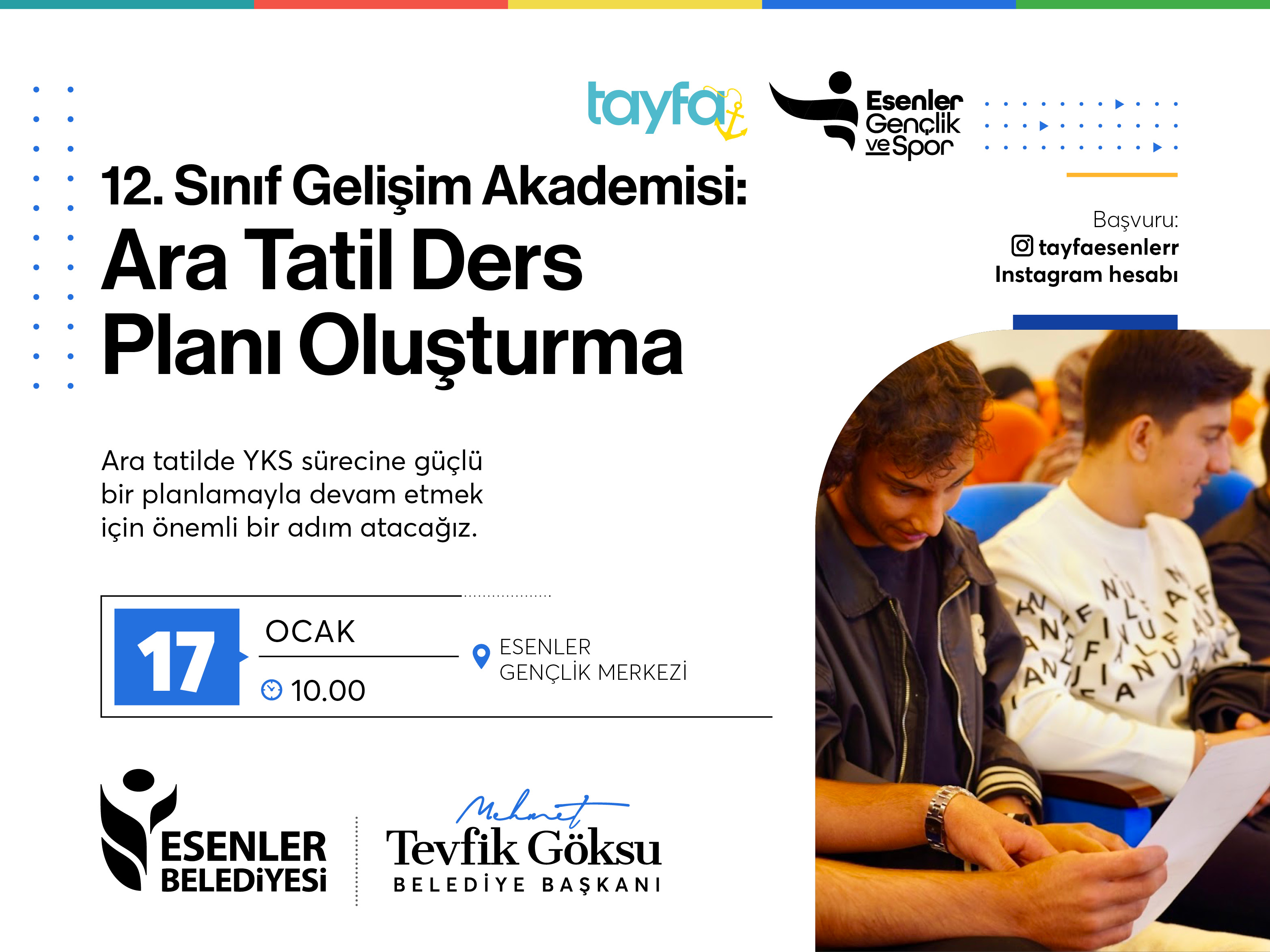 12. Sınıf Gelişim Akademisi: Ara Tatil Ders Planı Oluşturma